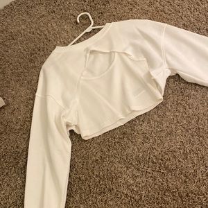 Brand new w/o tags/never worn white tank crewneck! Size small